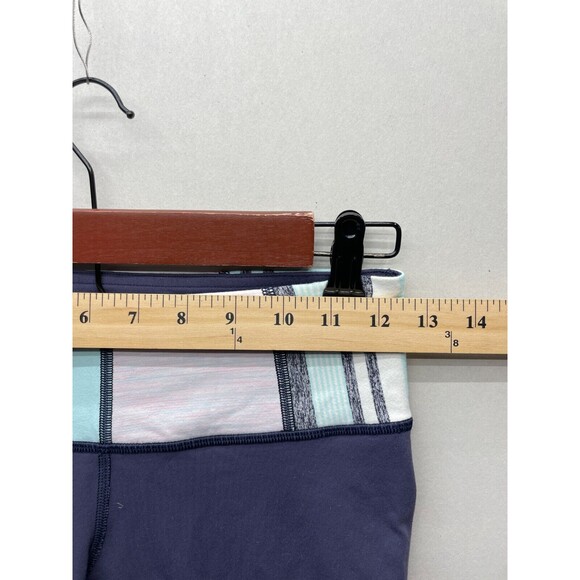 Lululemon Wunder Under Crop Leggings Women’s Size 4 Blue Gray Mid Rise Yoga - Picture 5 of 7